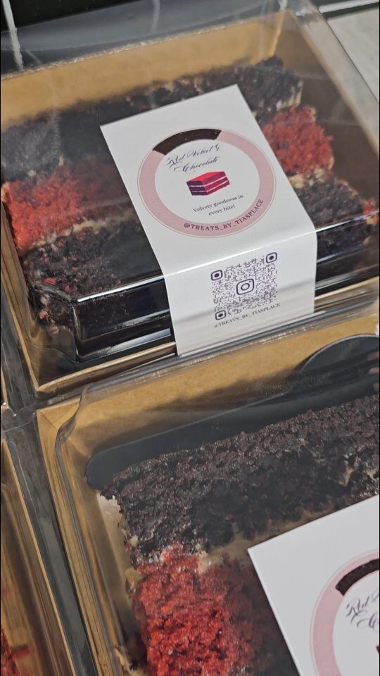 Red velvet loaf cake boxes